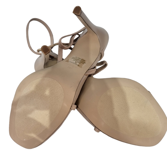 Steve Madden Nectur Heeled Strappy Sandal Nude 10 - Picture 5 of 5